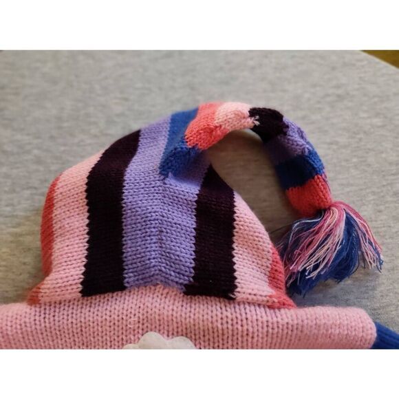 PERUVIAN HAND KNIT PATCHWORK HOODED ZIP UP PINK SWEATER NWT - Picture 11 of 11